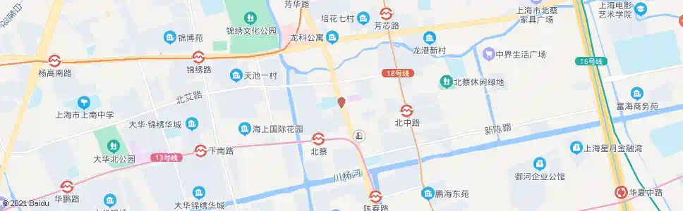 上海北中路沪南路_公交站地图_上海公交_妙搜公交查询2025