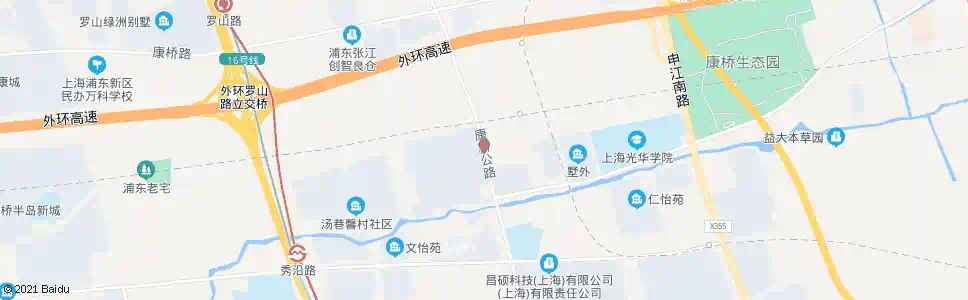 上海康新公路(汤巷中心村)_公交站地图_上海公交_妙搜公交查询2025