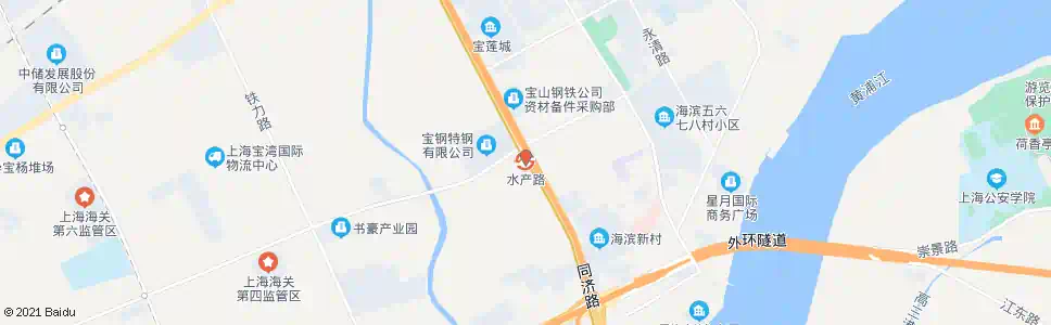上海水产路蕰川路_公交站地图_上海公交_妙搜公交查询2025