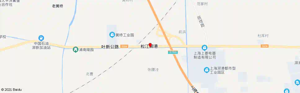 上海叶新公路中二路_公交站地图_上海公交_妙搜公交查询2025