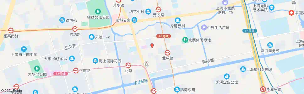 上海莲中路北中路_公交站地图_上海公交_妙搜公交查询2025