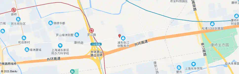 上海康桥东路(汇丽集团)_公交站地图_上海公交_妙搜公交查询2025