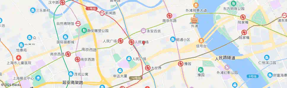 上海福州路广西北路_公交站地图_上海公交_妙搜公交查询2025