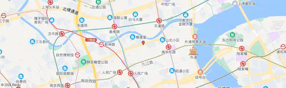 上海北京东路福建中路_公交站地图_上海公交_妙搜公交查询2025