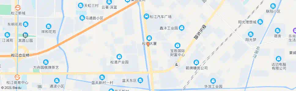 上海松卫北路美能达路_公交站地图_上海公交_妙搜公交查询2025