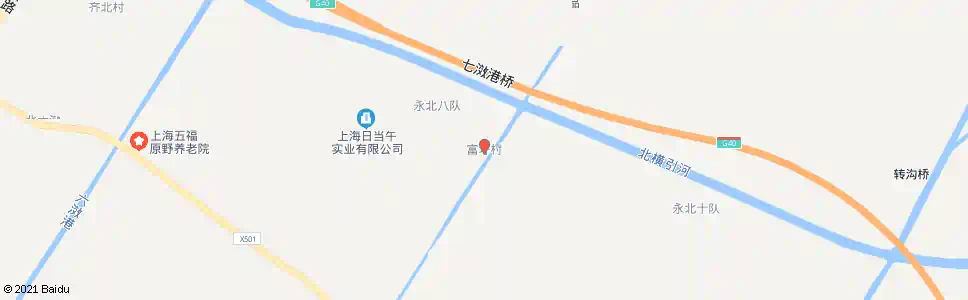 上海富圩村_公交站地图_上海公交_妙搜公交查询2025