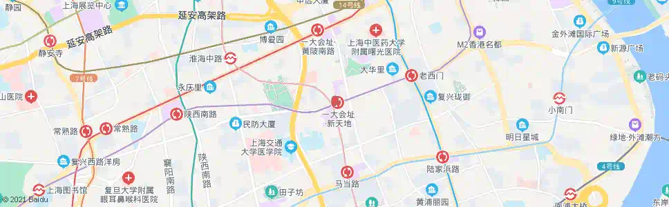 上海马当路复兴中路_公交站地图_上海公交_妙搜公交查询2025