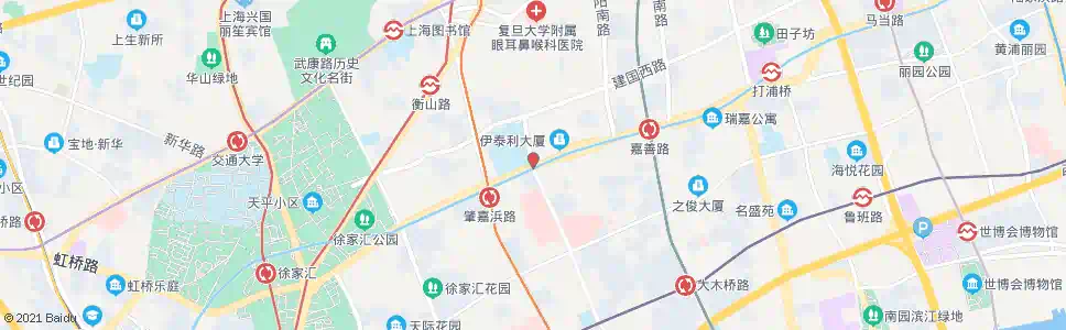 上海肇嘉浜路枫林路(临时站)_公交站地图_上海公交_妙搜公交查询2025