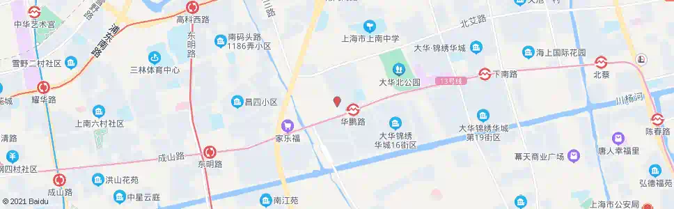 上海成山路华鹏路_公交站地图_上海公交_妙搜公交查询2025