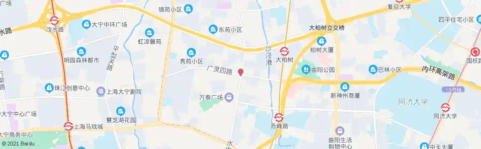 上海广灵四路水电路_公交站地图_上海公交_妙搜公交查询2025