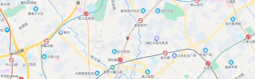 上海临平北路四平路_公交站地图_上海公交_妙搜公交查询2025