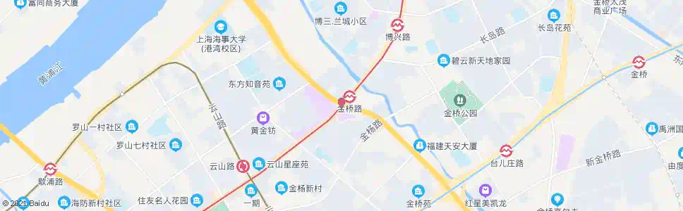 上海张杨北路金桥路_公交站地图_上海公交_妙搜公交查询2025