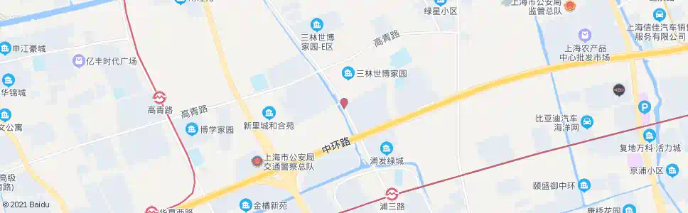 上海浦三路大道站路_公交站地图_上海公交_妙搜公交查询2025