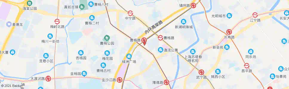 上海曹杨路站_公交站地图_上海公交_妙搜公交查询2025