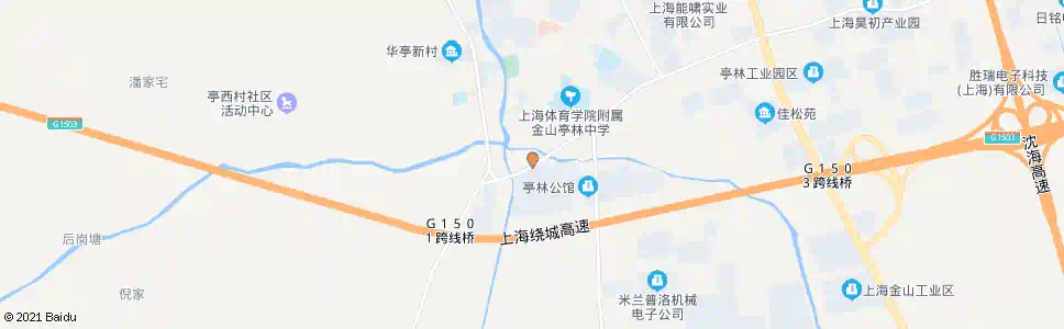 上海南亭公路松金公路(招呼站)_公交站地图_上海公交_妙搜公交查询2025