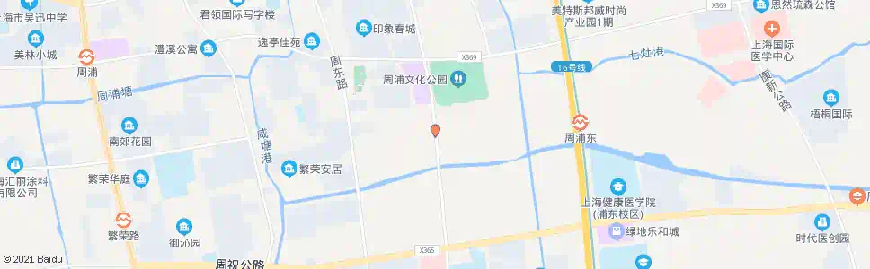 上海周园路祝家港路_公交站地图_上海公交_妙搜公交查询2025