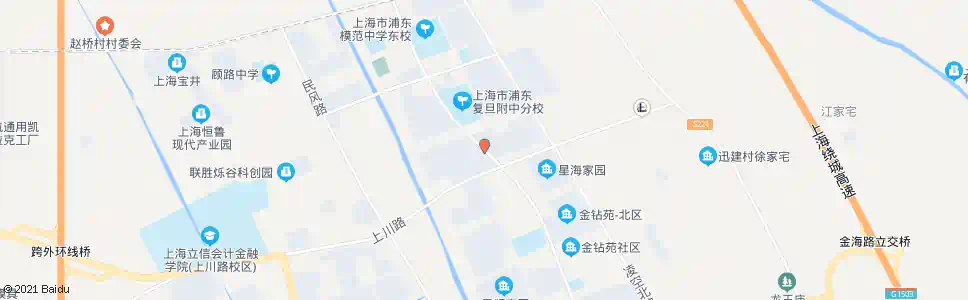 上海金钻路海鸣路_公交站地图_上海公交_妙搜公交查询2025