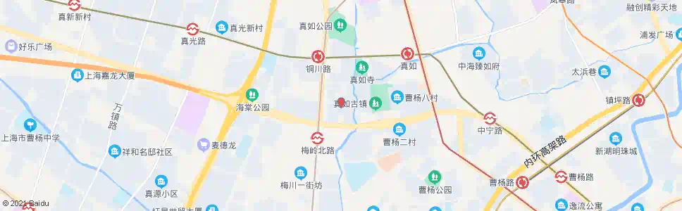 上海真如西村_公交站地图_上海公交_妙搜公交查询2025