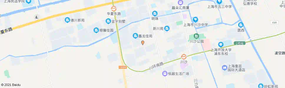 上海新川路华城路_公交站地图_上海公交_妙搜公交查询2025
