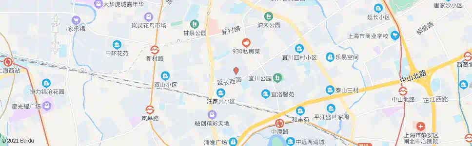 上海子长路延长西路_公交站地图_上海公交_妙搜公交查询2025