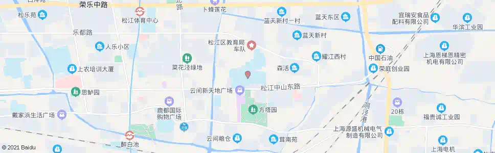 上海松江二中_公交站地图_上海公交_妙搜公交查询2025
