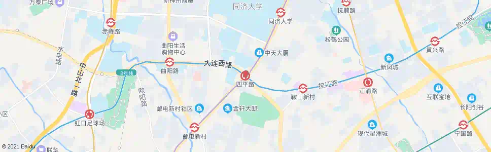 上海溧阳路四平路_公交站地图_上海公交_妙搜公交查询2025