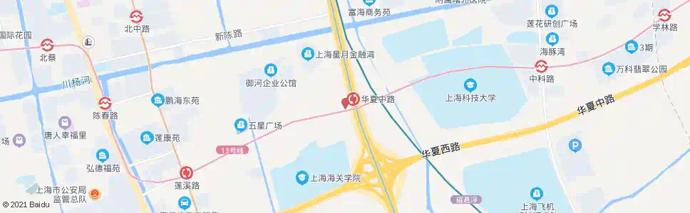 上海华夏中路殷家浜路_公交站地图_上海公交_妙搜公交查询2025