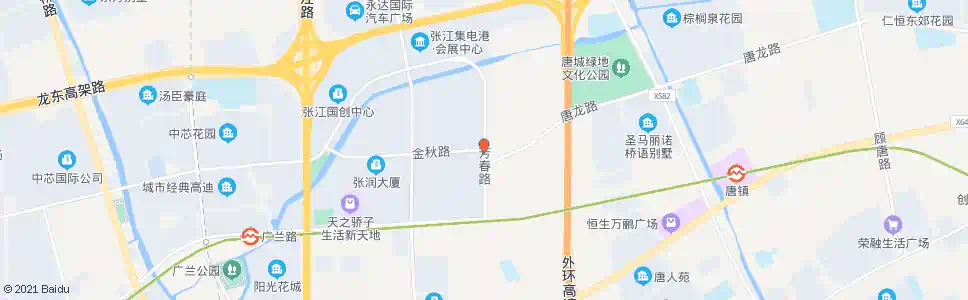 上海芳春路金秋路_公交站地图_上海公交_妙搜公交查询2025