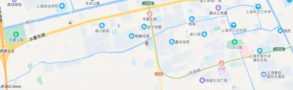 上海华夏东路华夏三路(招呼站)_公交站地图_上海公交_妙搜公交查询2025