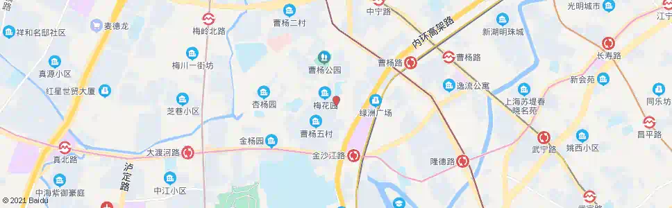 上海曹杨五村_公交站地图_上海公交_妙搜公交查询2025