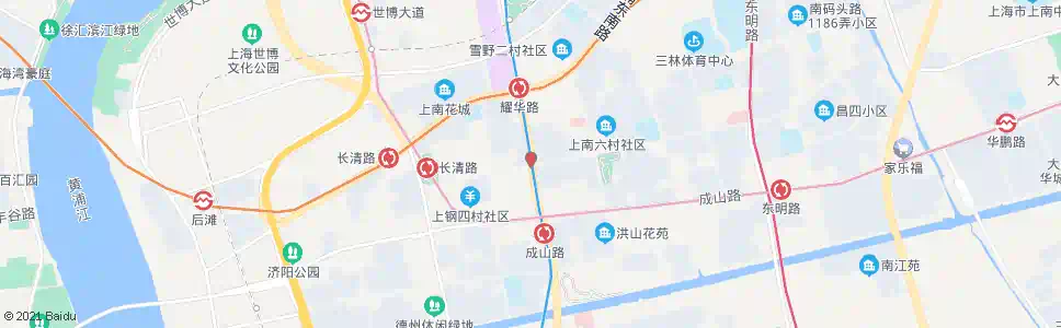 上海上钢新村(上南路昌里路)_公交站地图_上海公交_妙搜公交查询2025