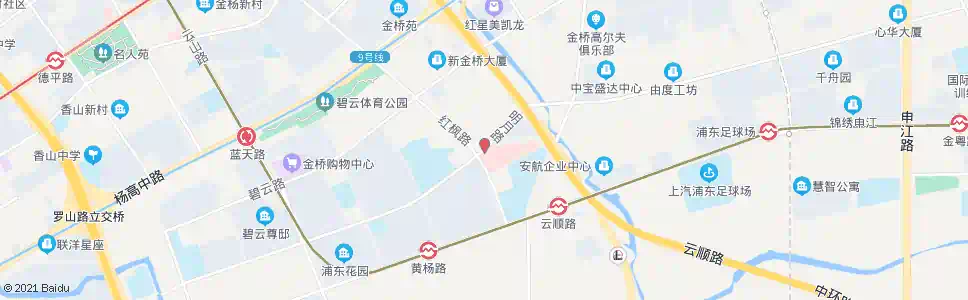 上海明月路红枫路_公交站地图_上海公交_妙搜公交查询2025