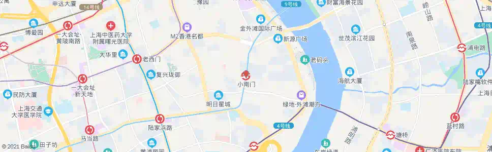 上海小南门站_公交站地图_上海公交_妙搜公交查询2025