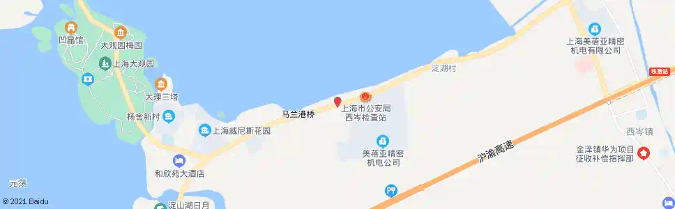 上海沪青平公路马兰港_公交站地图_上海公交_妙搜公交查询2025