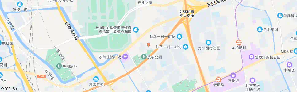 上海航新花苑_公交站地图_上海公交_妙搜公交查询2025