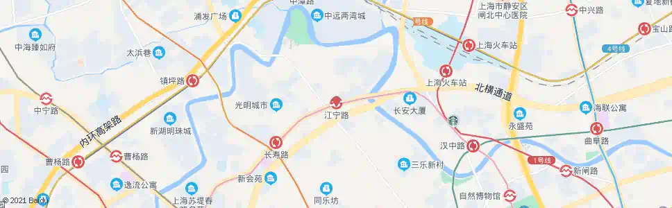 上海长寿路江宁路_公交站地图_上海公交_妙搜公交查询2025