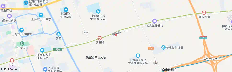 上海华洲路华洲北路(招呼站)_公交站地图_上海公交_妙搜公交查询2025