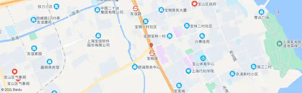 上海同济路宝杨路_公交站地图_上海公交_妙搜公交查询2025