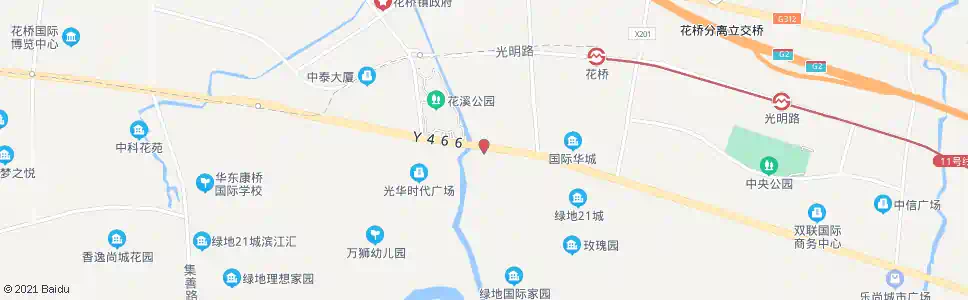 上海花桥行政服务中心东_公交站地图_上海公交_妙搜公交查询2025