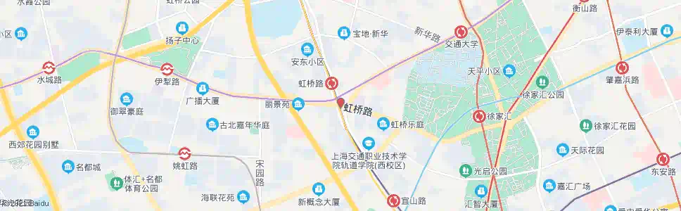 上海淮海西路虹桥路_公交站地图_上海公交_妙搜公交查询2025