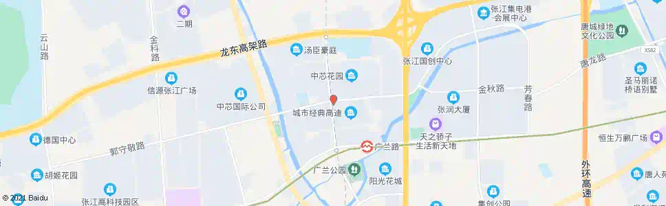 上海广兰路丹桂路_公交站地图_上海公交_妙搜公交查询2025