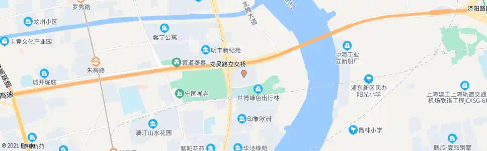 上海龙吴路华发路(东湾小区)_公交站地图_上海公交_妙搜公交查询2025