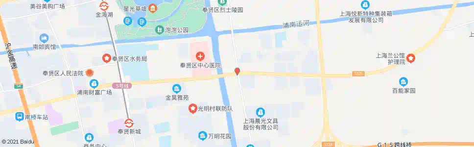 上海光明(南奉公路金钱公路)_公交站地图_上海公交_妙搜公交查询2025
