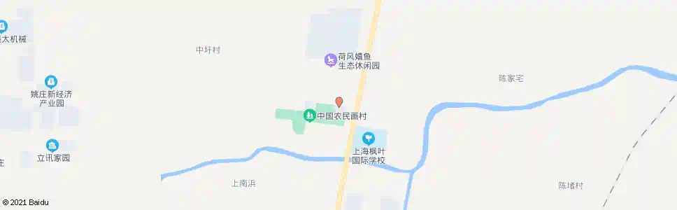 上海中洪支路朱枫公路(招呼站)_公交站地图_上海公交_妙搜公交查询2025