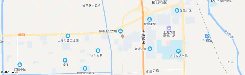 上海叶政路叶旺路_公交站地图_上海公交_妙搜公交查询2025