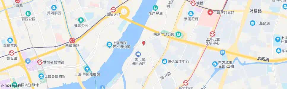 上海南码头路世博大道_公交站地图_上海公交_妙搜公交查询2025