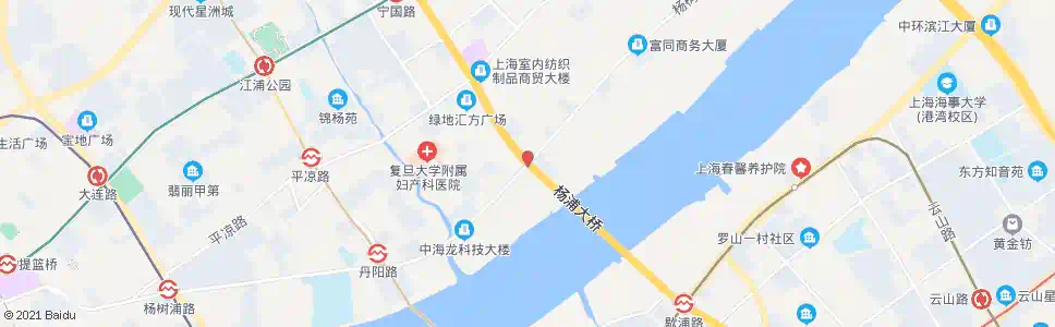 上海松潘路杨树浦路_公交站地图_上海公交_妙搜公交查询2025