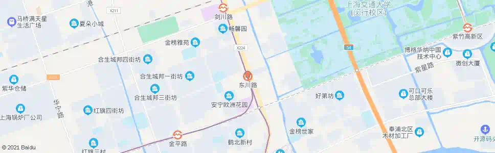上海沪闵路东川路_公交站地图_上海公交_妙搜公交查询2025