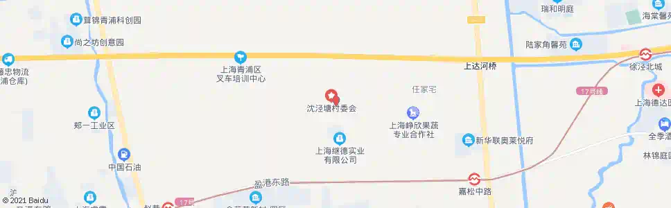 上海芦沈路沈泾塘村委会_公交站地图_上海公交_妙搜公交查询2025