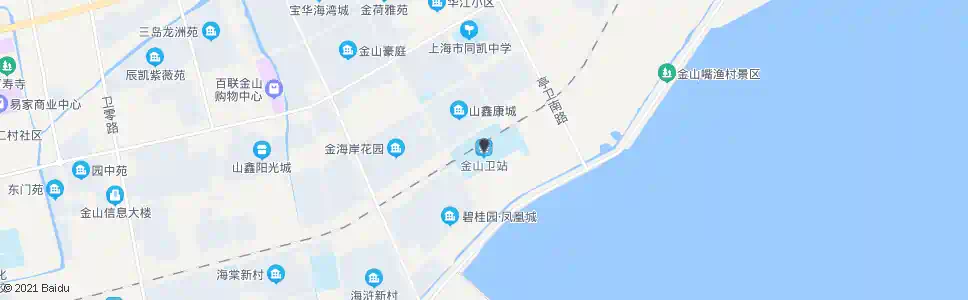 上海金山卫站(南广场西站)_公交站地图_上海公交_妙搜公交查询2025
